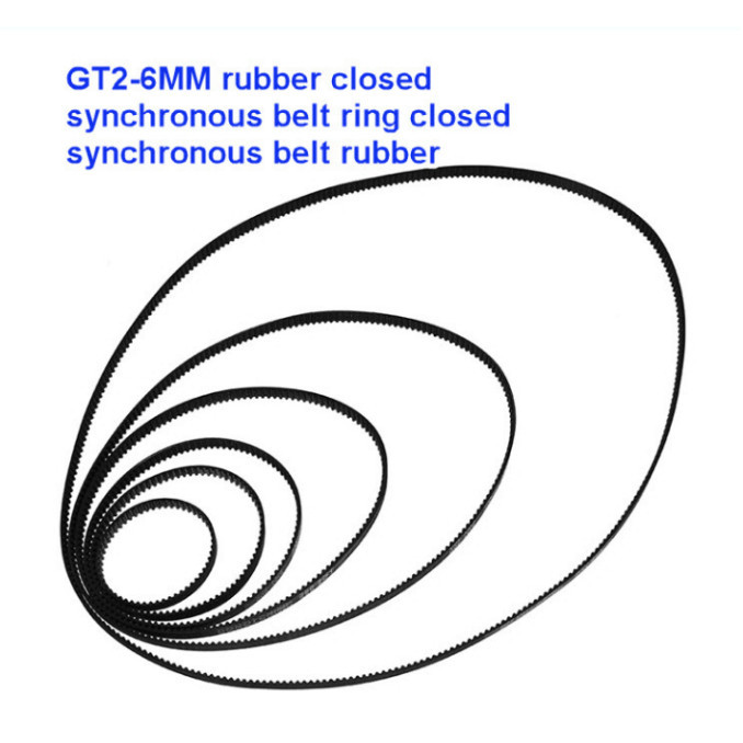 GT2-6MM rubber closed synchronous belt ring closed synchronous belt rubber transmission belt