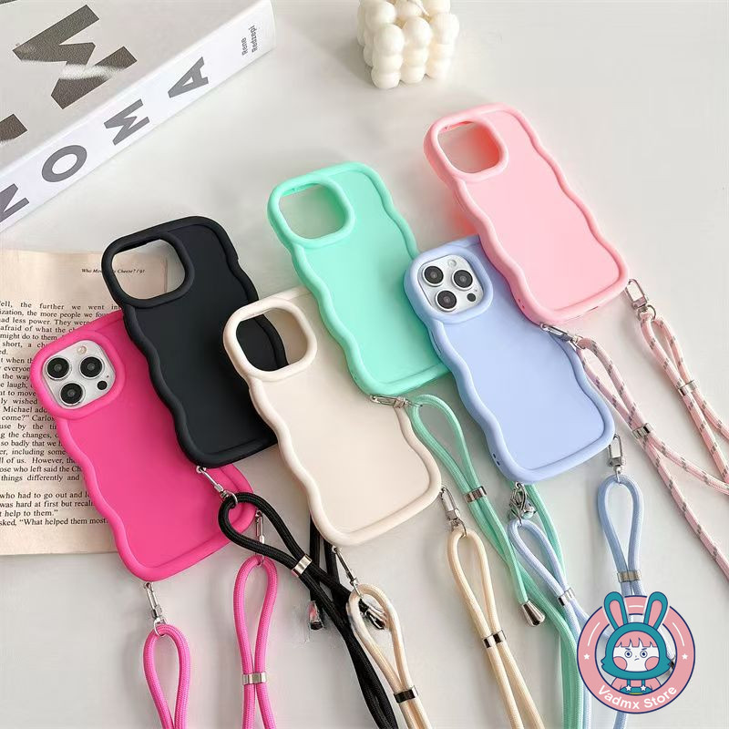 Simple Macaron Waveเคสโทรศัพท์สําหรับVivo T3 Ultra Lite T3X T2 Pro T2X T1X V21E V20 iQOO Z9 Lite Z7 