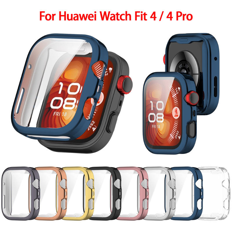 Huawei Watch Fit 4 Fit 4 Pro Smart Watch เคสป้องกัน Anti-scratch Anti-drop TPU ป้องกันหน้าจอคลุมทั้ง