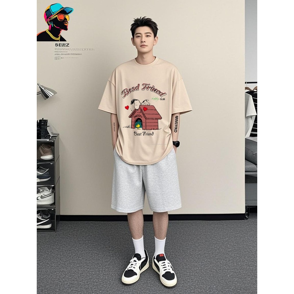 Design Factory 24 hours delivery Cotton T-shirt, men's clothing, short sleeves, tops Korean fashion,