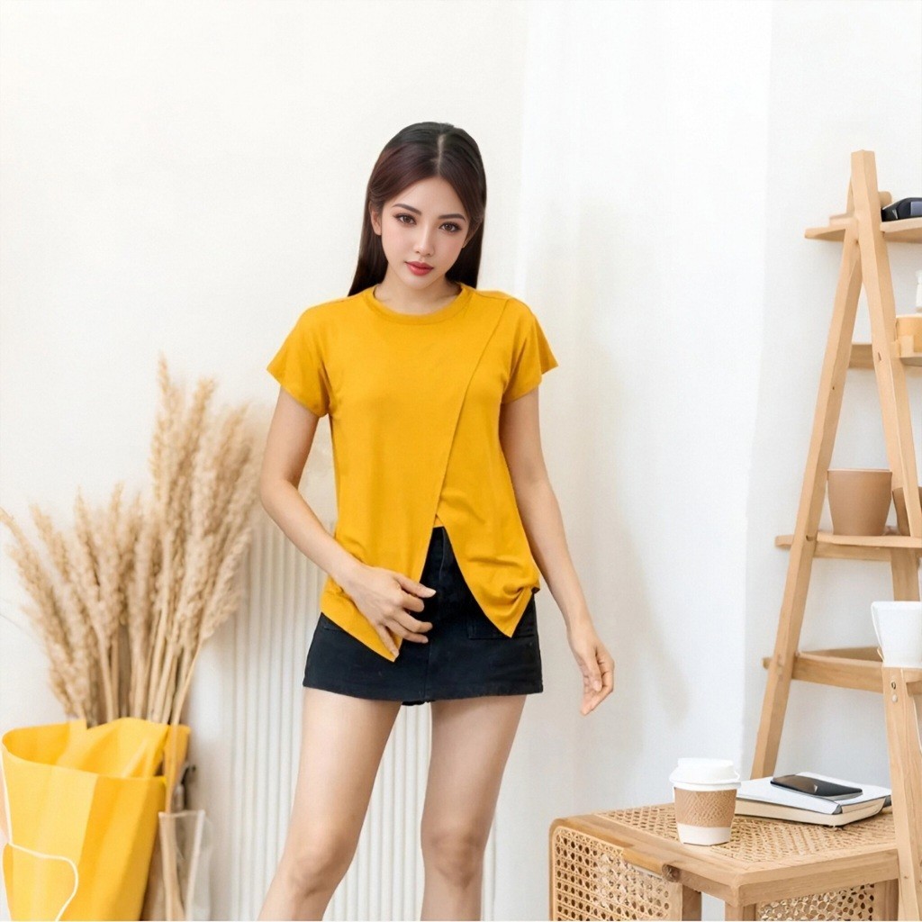 เสื้อให้นมแฟชั่น ผ้าคอตตอนนุ่ม ใส่แล้วไม่อึดอัด - รูปที่ 5