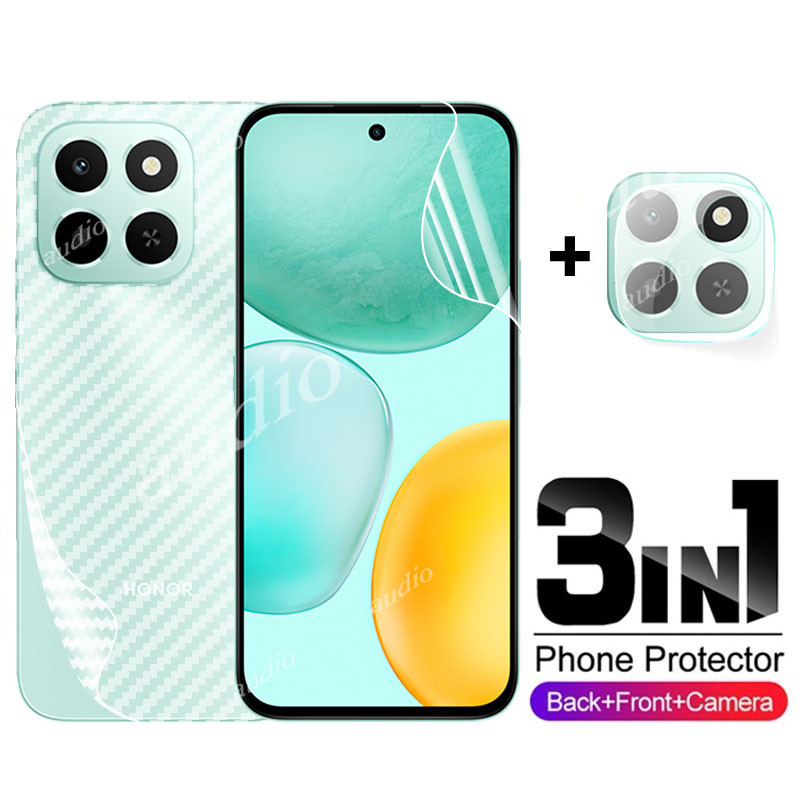 Honor X6C 4G 3in1 ด้านหน้าด้านหลังเลนส์ฟิล์มไฮโดรเจลสําหรับ honor X6C HonorX6C 4G 2025 สมาร์ทโฟนป้อง