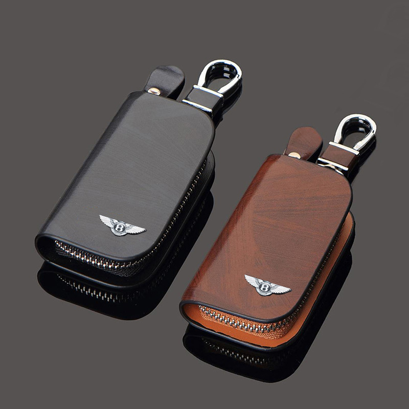 กระเป๋าสตางค์หนังกระเป๋ากุญแจรถ Multi Function Key Case สําหรับ Bentley Continental Flying Spur Arna