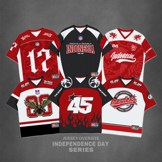 Jersey Anak Merah Putih Premium Dryfit Full Print | Baju Kemerdekaan Anak Usia 3-10 Tahun