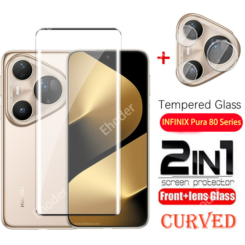 9H โค้งขอบกระจกนิรภัยสําหรับ Huawei Pura 80 Ultra 80Pro 5G 2025 ป้องกันหน้าจอสําหรับ Pura80Ultra Pur