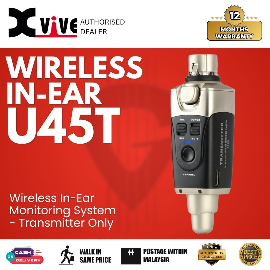 Xvive U45T 5.8GHz ระบบตรวจสอบอินเอียร์ไร้สาย - เฉพาะเครื่องส่งสัญญาณ