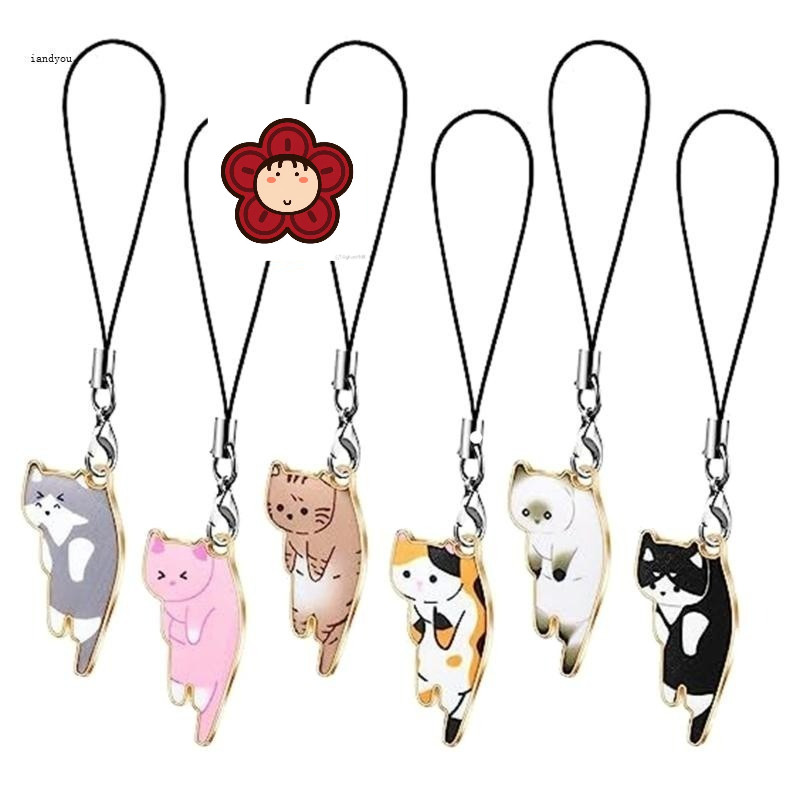 สายคล้องโทรศัพท์แมวน่ารัก / พวงกุญแจ_zenda