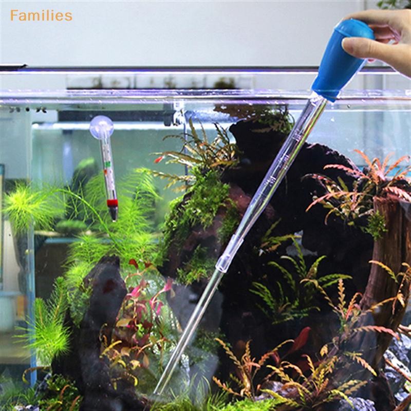 Families> ยาว ttes aquarium กาลักน้ําถังปลาเครื่องดูดฝุ่น Simple เครื่องมือทําความสะอาดสําหรับพิพิธภัณฑ์สัตว์น้ําเปลี่ยน 29 ซม. 45 ซม. 30 มล. 50 มล. ดี