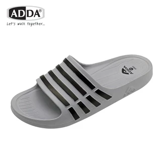 ADDA 55R01 แท้! รองเท้าแตะชาย แบบสวม แถบ 5 ขีด พื้นเย็บสำเร็จ ทนทาน กาวไม่หลุด พร้อมส่ง!