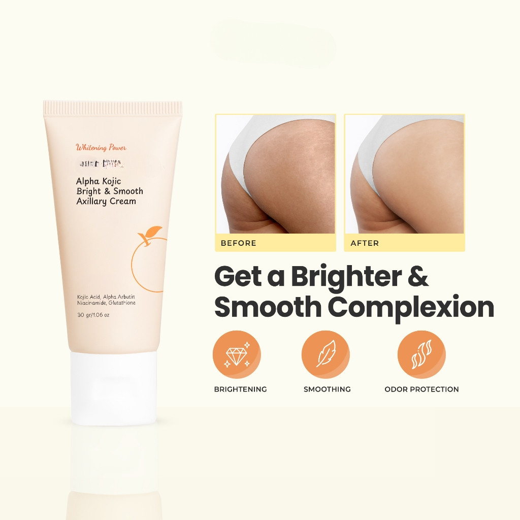 Alpha Kojic Bright & Smooth Axillary Cream - พื้นที่มืดสดใสของร่างกาย