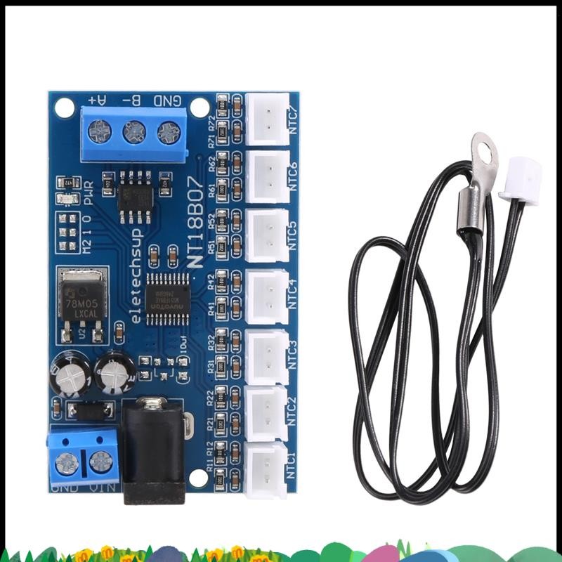 Super 7 ช่อง RS485 การวัดเซ็นเซอร์อุณหภูมิ MODBUS RTU Paperless Recorder PLC NT18B07