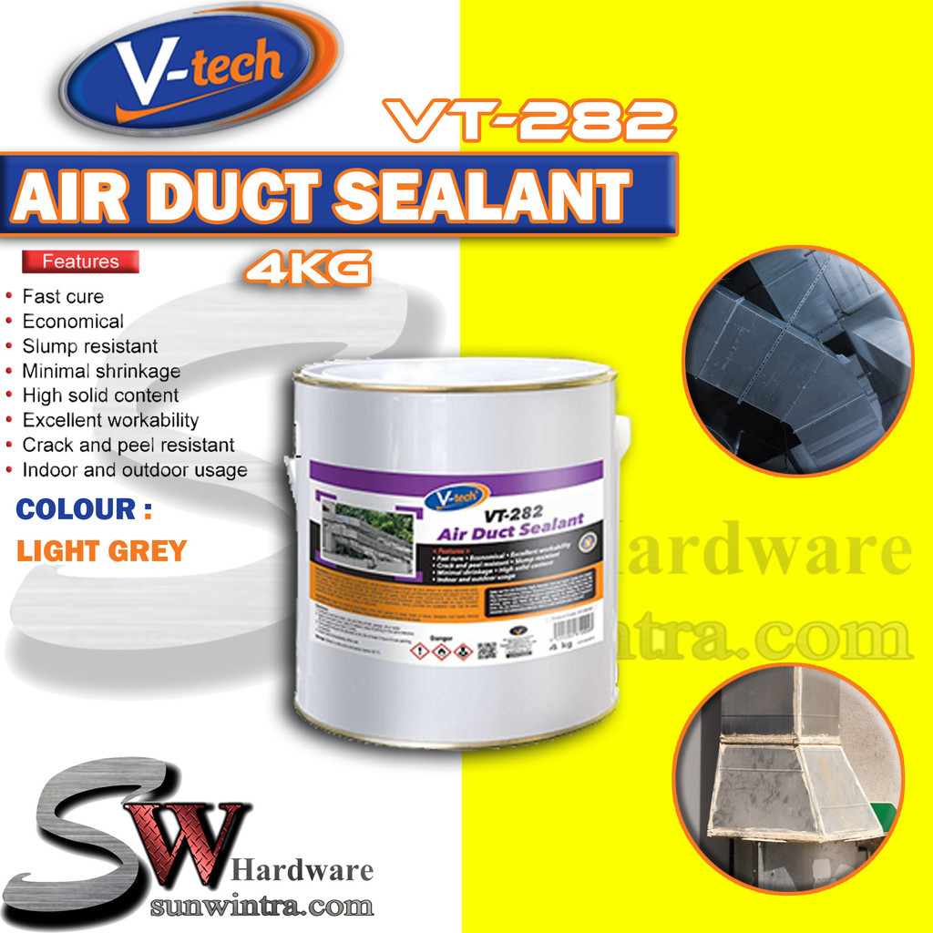 V-TECH VT-282 กาวซีลท่อลม 4KG VT282