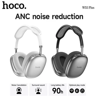 HOCO W55 Plus หูฟังBluetooth 5.4 / Aux 3.5mm ตัดเสียงรบกวน ANC แบตอึด 90 ชม. เสียงดี HiFi hc3