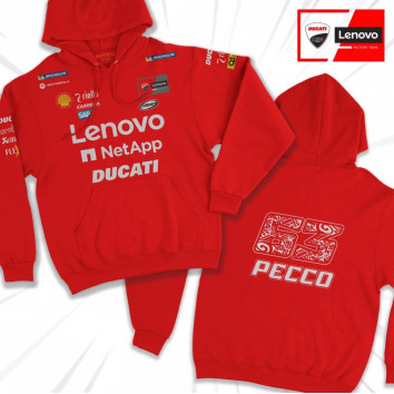 Canguro ducati lenovo racing เสื้อกันหนาวมีฮู้ด