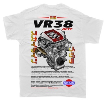 Vr38 Dett เสื้อยืด / Unisex / ผู้ที่ชื่นชอบรถ / Drifting Drag Jdm