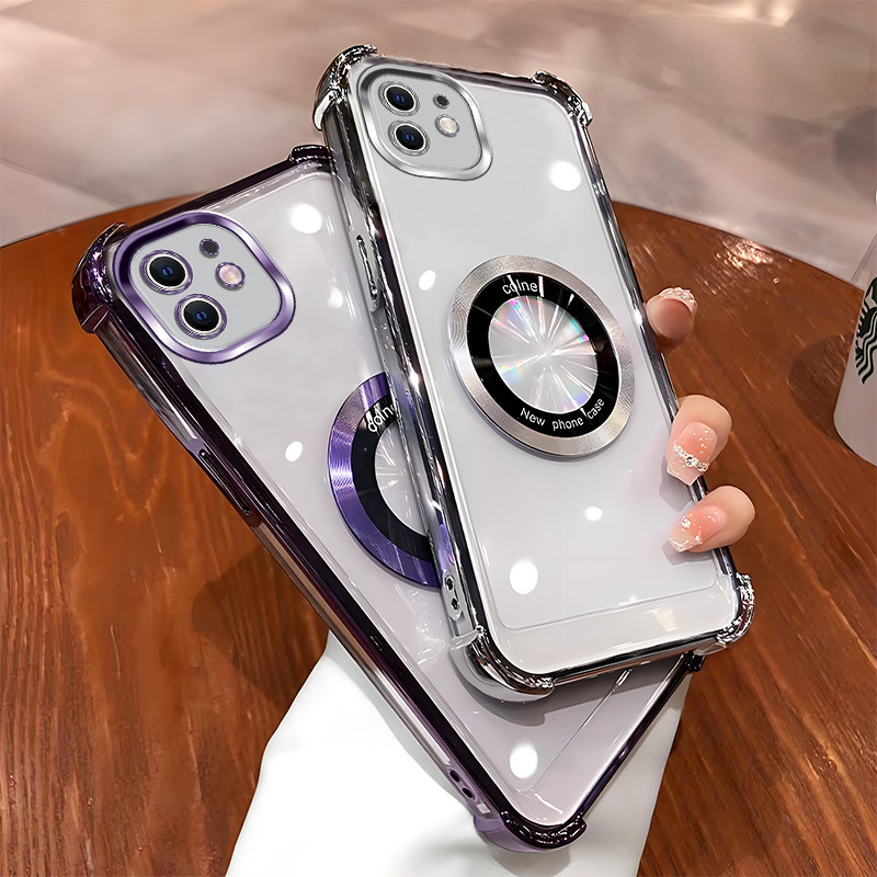 เคส iphone 11 12 pro max ใหม่ซิลิโคน เคสป้องกันสี่มุม FDJ1