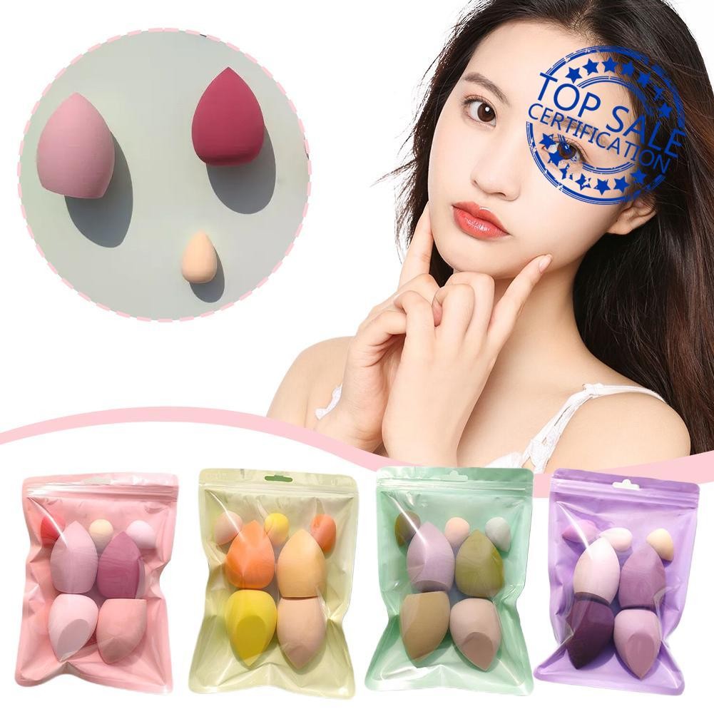 Macaron Color Beauty Makeup Sponge Puff Set Soft Makeup Beauty Tools Blender U2z3