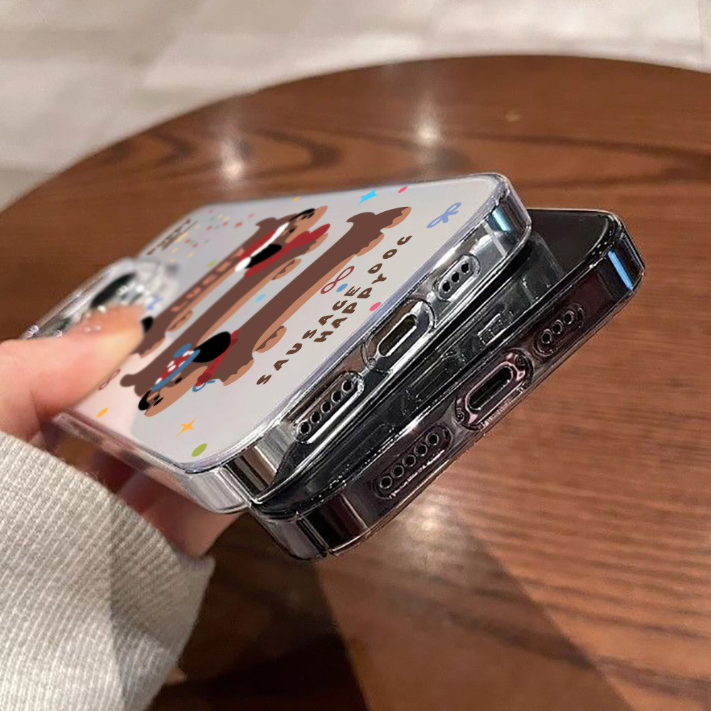 Case เคส iPhone 11 13 15 17 Air 14 12 16 Pro Max เคสไอโฟน11 16pro Puppy เคสโทรศัพท์มือถือกันกระแทกป้องกันสีเหลือง - รูปที่ 6