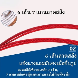 ส่งไว 🔥พร้อมตะขอเกี่ยว 2 ด้าน เชือกสุนัขสแตนเลสโซ่จูงสุนัข อุปกรณ์สัตว์เลี้ยง ลวดสลิงจูงสุนัข หัวเข็มขัดสแตนเลส 3 เมตร