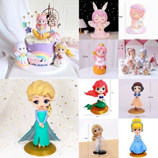 🔥พร้อมส่งร้านไทย🔥 อุปกรณ์แต่งเค้ก ตุ๊กตาเจ้าหญิง CAKE  เค้กว…