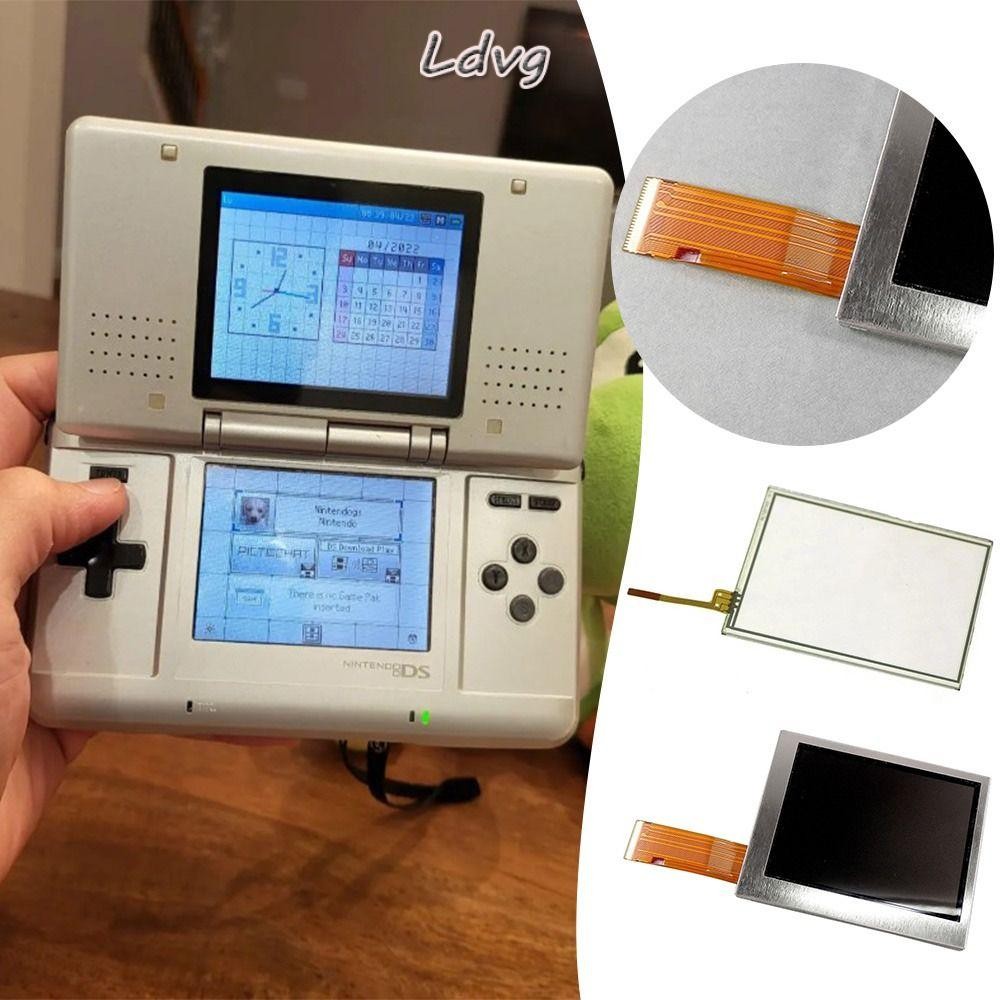LDVG จอแสดงผล LCD, ซ่อมหน้าจอคอนโซลเกมต้นฉบับ, หน้าจอสัมผัสอะไหล่ DIY สําหรับ DS/NDS