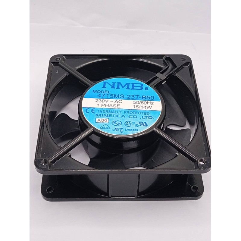 NMB พัดลม ขนาด120*120 หนา35 220v แบบปลั๊กเสีย 220v MODEL 4715MS-23T-B50 230V ~ AC พัดลมเครื่องจักรพัดลมระบายความร้อน