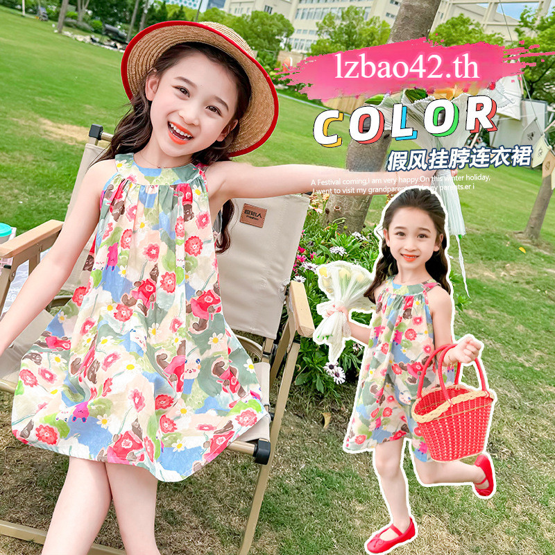 ชุดเดรสสาว Monet Garden แฟชั่นน่ารัก ชุดเจ้าหญิงลายดอกไม้ เหมาะสำหรับเด็กผู้หญิง สวนโมเนต์