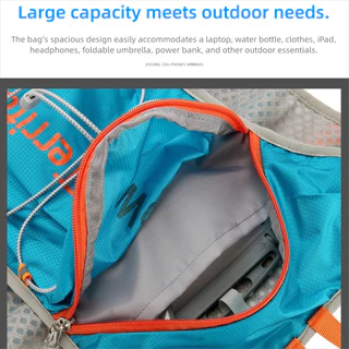 WIFLYZO Marathon Hydrating Backpack, Breathable 5L Running Bag,น้ําหนักเบาสะท้อนแสงUltralight Cloth Hydration Vest Running