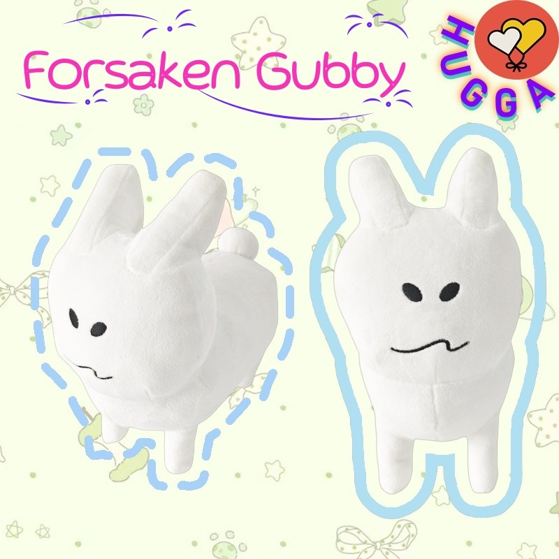 ❤ฮักก้า❤Forsaken Gubby Plushy ตุ๊กตาน่ารักกระต่าย Plushie ของเล่นเด็กของขวัญวันเกิดคู่ของขวัญสําเร็จ