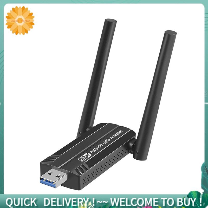 WiFi 6E AX5400 อะแดปเตอร์ USB ไร้สาย WiFi การ์ด Tri-Band 2.4G/5G/6GHz 5400Mbps USB WiFi6E อะแดปเตอร์
