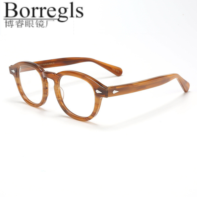 Stealing Andy Shawn Yue Johnny Depp Male Retro Plate Round Frame Johnny Depp กรอบแว่นตา