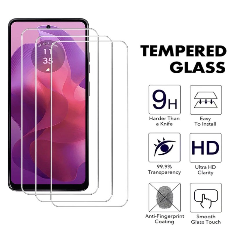 Ultra HDกระจกนิรภัยสําหรับMotorola Moto G Stylus Pure Pro Power Play Fast 5G Plus 2025 2024 2023 2022 2021 2020 Clear Screen Protector Anti-Fingerprintsฟิล์มกันน้ํามัน