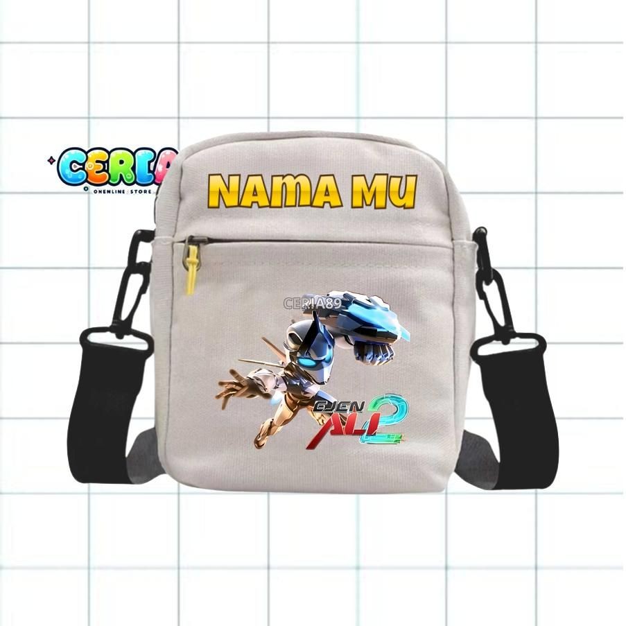 Ejen Ali The Movie 2 Character Mini Sling Bag สําหรับเด็กอนุบาลและประถมศึกษา, Mini Sling Bag for Gir