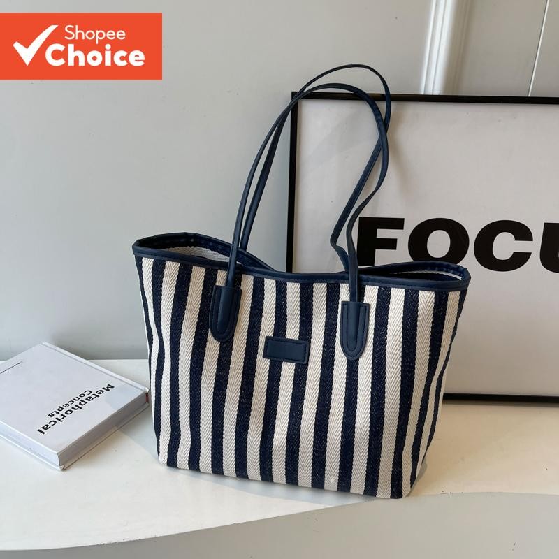 ผู้หญิงแฟชั่น Tote Bag ความจุขนาดใหญ่กระเป๋าถือไหล่ลําลอง Minimalist อเนกประสงค์มีสไตล์