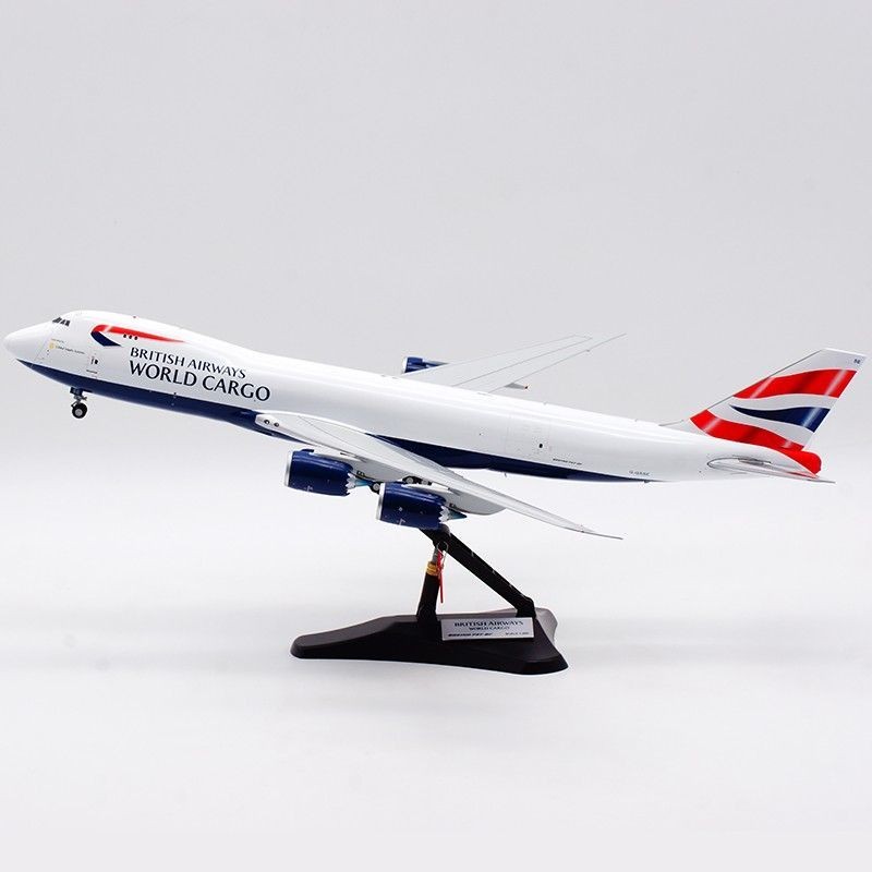JC Wings 1: 200 เครื่องบินรุ่นวัสดุโลหะผสม British Airlines Boeing B747-8F G-GSSE