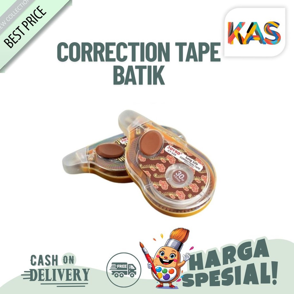 Joyko CT-549 เทปลบคําผิดลายบาติก - ขายปลีก