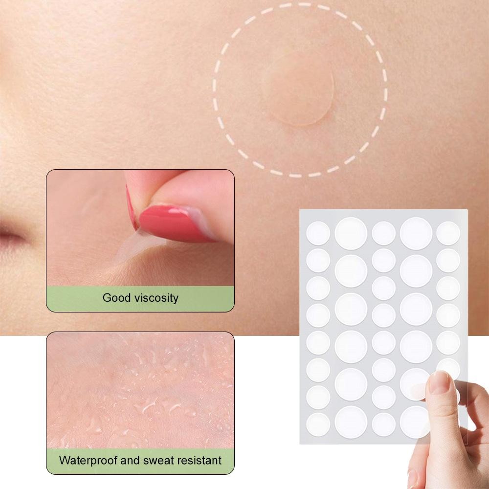 288pcsTransparent Invisible Acne Patch Hydrocolloid กันน้ํา Pimple Patch Skincare