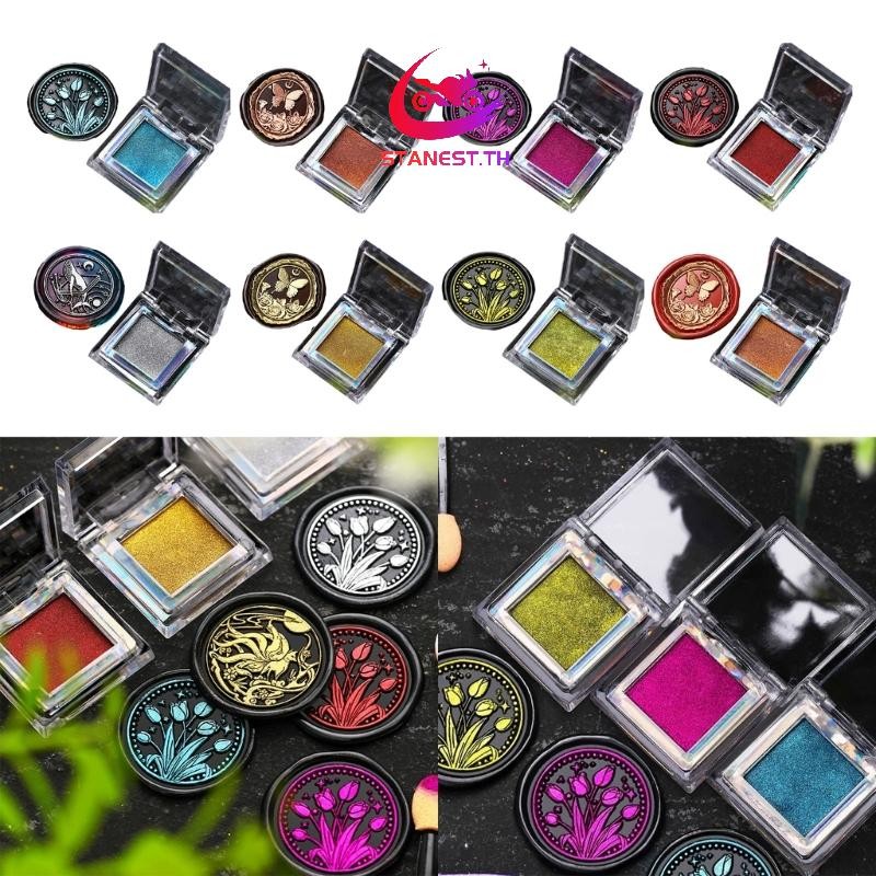 สีขี้ผึ้งแวววาว Stanest สําหรับตราประทับขี้ผึ้งโลหะ Lustre Wax Finish สําหรับสมุดภาพ