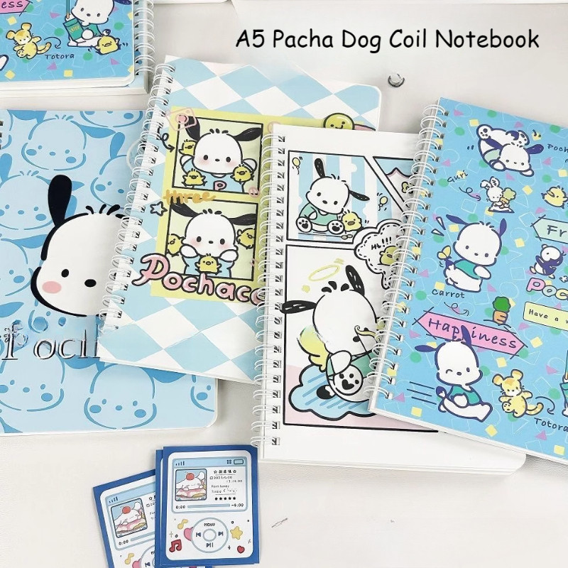 Pacha Dog High Beauty Coil Notebook การ์ตูนน่ารัก A5 Coil Notebook นักเรียนหนาน่ารัก Memo Notebook