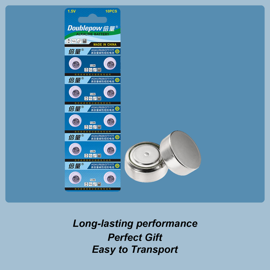 Watch Batteries SR626SW 1.5V Watch Batteries Assortment Pack LR66 SR626SW LR626 AG4 377A Button Batt