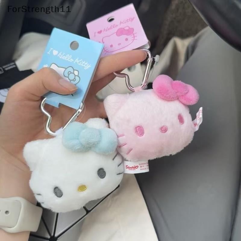 FO Kawaii Hello Kitty Sanrio พวงกุญแจน่ารักการ์ตูนกระเป๋าเป้สะพายหลังจี้อุปกรณ์ตกแต่งพวงกุญแจตุ๊กตาตุ๊กตาของเล่นของขวัญวันเกิด TH