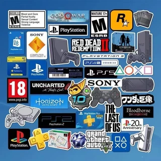 สติ๊กเกอร์ PVC กันน้ํา SONY PlayStation Theme 40 ชิ้น