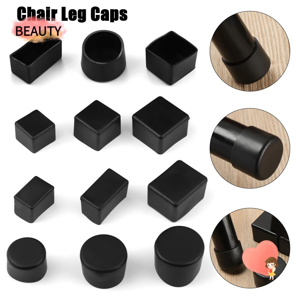ความงาม 4ชิ้น/เซ็ตเก้าอี้ขาหมวกโต๊ะชั้นป้องกันรอบด้านล่างแผ่นซิลิโคน