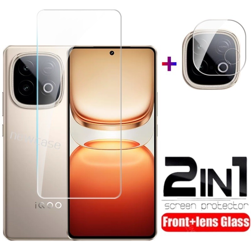 2in1 ป้องกันหน้าจอกระจกนิรภัยสําหรับ iQOO Neo 10 5G 2025 iqooNeo10 Neo10 ฟิล์มนิรภัย HD ฟิล์มใสโทรศัพท์เลนส์ฟิล์มไฮโดรเจล
