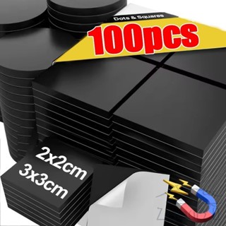 50/100 ชิ้นตู้เย็นกาวตนเองแผ่นแม่เหล็กนุ่ม-ครัวเรือนสํานักงา…