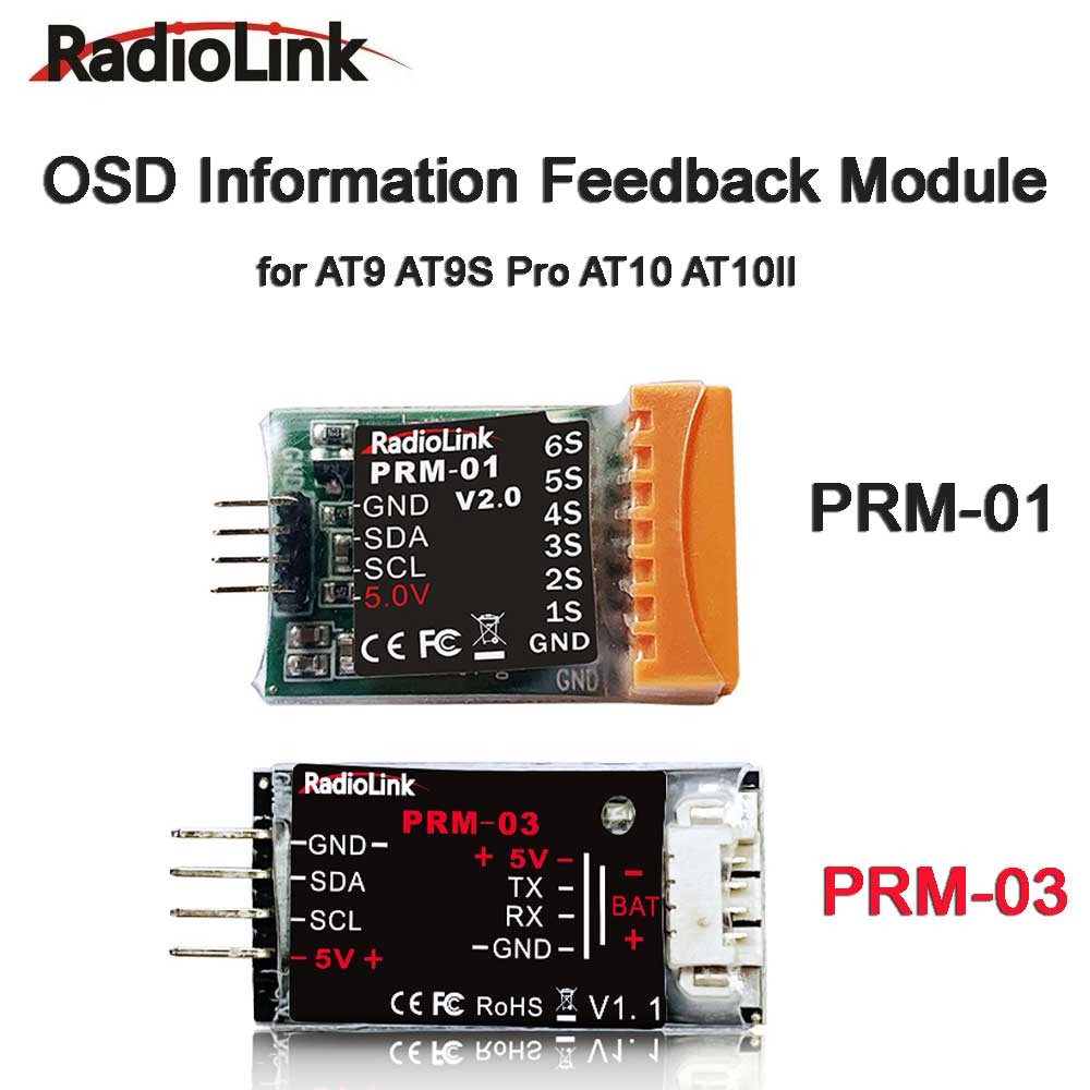 Radiolink PRM-01 PRM-03 OSD ข้อมูล/แรงดันไฟฟ้า/แจ้งเตือน Feedback โมดูล GPS ความสูงความเร็วและแรงดัน