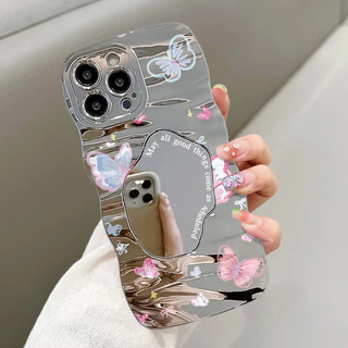 เคสไอโฟน For iPhone 17 13 11 16 14 15 12 ProMax 7 8 Plus SE X XR XS Max 14 15 12 16 11 13 Pro ผีเสื้อ เคสโทรศัพท์มือถือ