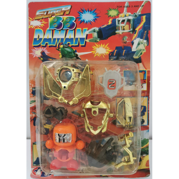 สินค้าเก่าในประเทศ Old D Pinball Man บรรจุภัณฑ์การ์ดแขวนประกอบเกราะ Pinball ตํารวจคลังสินค้าพร้อม No