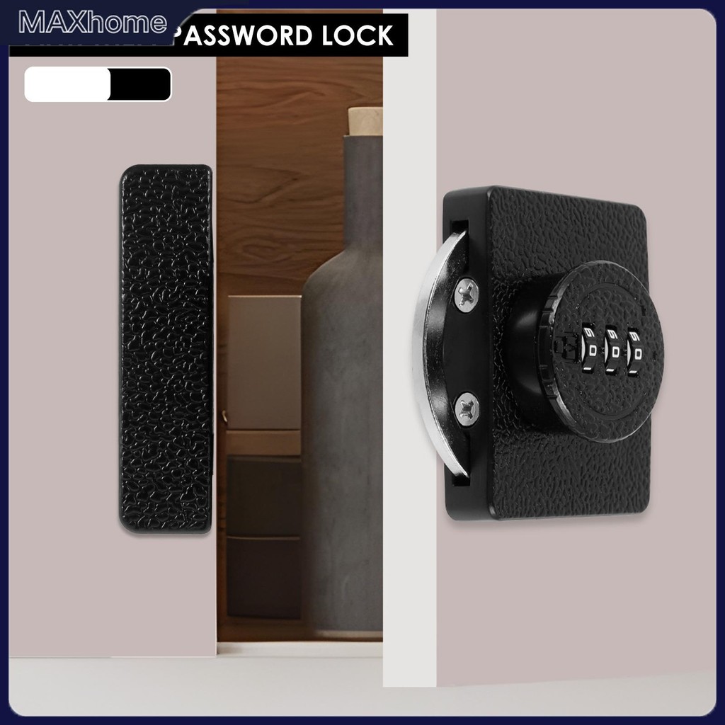 Keyless ตู้รหัสล็อค 3-Digit ลิ้นชักรหัสผ่านล็อค DIY ติดตั้งตู้ Passcode Lock SHOPTKC0481