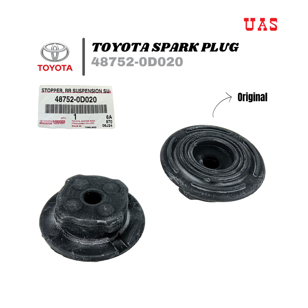 TOYOTA โช้คอัพบุชหลังด้านบน 48752-0D020 (1 ชิ้น) ใช้กับ Vios NCP42 NCP93 NCP150